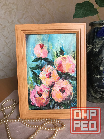 Купить картину малом "Пионы" Скидка!!! - 30% от суммы в объявлении. Подарок к 8 марта! Донецк - изображение 3