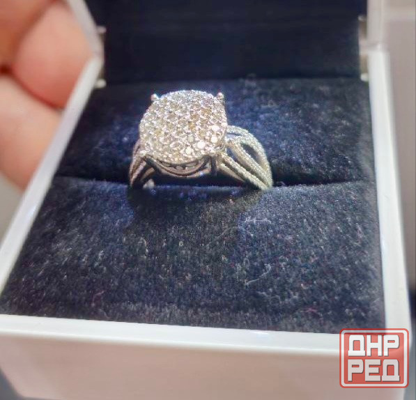 Продам кольцо из белого золота с бриллиантами Донецк - изображение 3