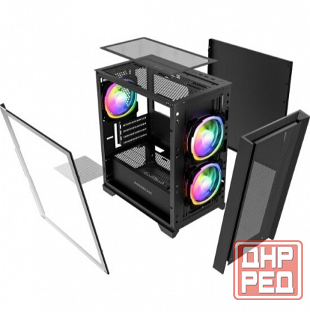 Корпус Powercase Alisio Micro Z3b Argb, черный (Camzb-A3) (арт-3990) Донецк - изображение 2