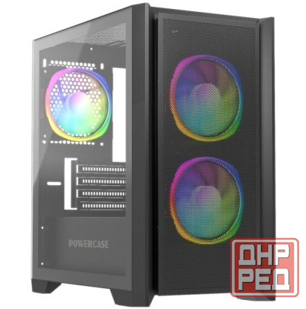 Корпус Powercase Alisio Micro Z3b Argb, черный (Camzb-A3) (арт-3990) Донецк - изображение 1
