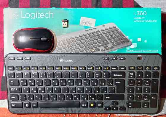 Клавиатура Logitech k360 + мышка + приемник USB Unifying Донецк