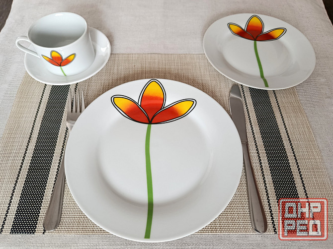 Набор посуды с ярким рисунком Донецк - изображение 2