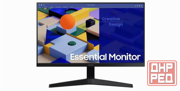 Монитор 27" Samsung S27c310eai черный Ips 75hz 1920x1080, 5ms, 250 Cd/M2 D-Sub Hdmi (арт-3382) Макеевка - изображение 1