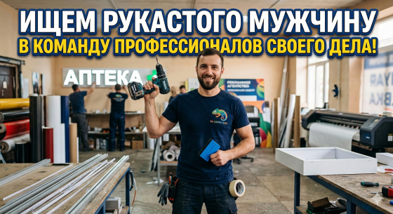 Требуется монтажник\помощник монтажника наружной рекламы Донецк