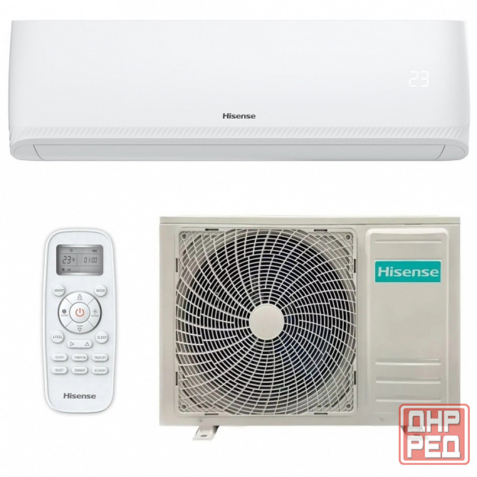 Сплит-система Hisense AS-13UW4RYRCM04 City DC Inverter с дисплеем (до 41 м²), Wi-Fi Макеевка - изображение 1
