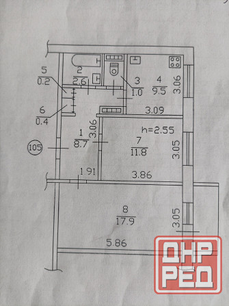 Продам комнату в 2 комнатной квартире ул.Черниговская в Кал.р. Донецк - изображение 1