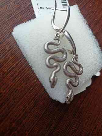 Серьги с натур. черными бриллиантами. Донецк