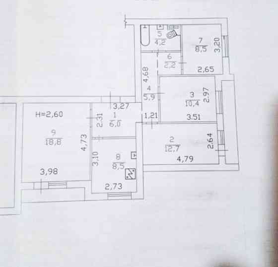 Срочно! Снижена цена! Продам 4-х комн 80 м² в Калининском р-не на пр. Ильича, ориентир Молоко. Донецк