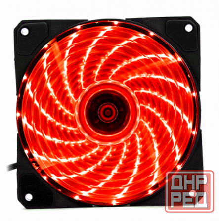 Вентилятор игровой Dt-Gf12025rd для компьютерного корпуса с подсветкой красный (арт-6931) Макеевка - изображение 1