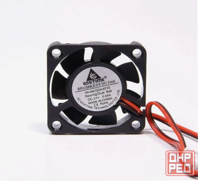 Вентилятор (кулер) Brushless Gda4010 40x40x10 C напряжением питания 12 вольт для 3d принтеров, компь Макеевка - изображение 1