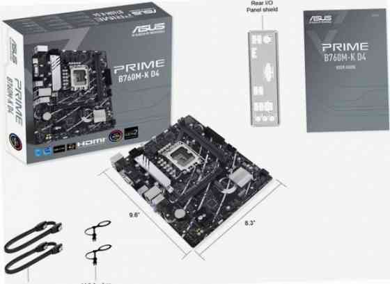 Материнская плата Asus Prime B760m-K D4 Socket 1700 B760 2xddr4 1xpci-E 16x 2xpci-E 1x 4xsata Iii Ma Макеевка