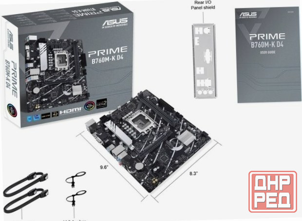 Материнская плата Asus Prime B760m-K D4 Socket 1700 B760 2xddr4 1xpci-E 16x 2xpci-E 1x 4xsata Iii Ma Макеевка - изображение 2