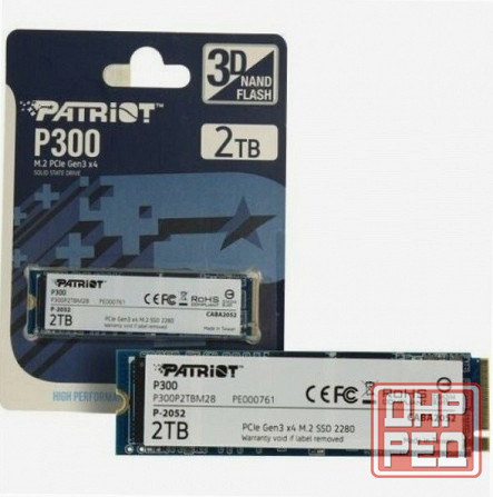 Твердотельный накопитель Ssd M.2 Nvme Patriot Memory P300 (P300p2tbm28) 2тб (арт-6377) Макеевка - изображение 1