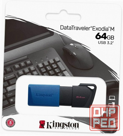 Флеш-диск Kingston Datatraveler Exodia M 64gb (Dtxm/64gb) (арт-4367) Макеевка - изображение 1