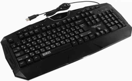 Клавиатура Qumo Antares K60, игровая, проводная, мембранная, 114 клавиш, Usb, подсв, чёрная (арт-185 Макеевка