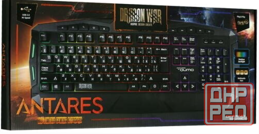 Клавиатура Qumo Antares K60, игровая, проводная, мембранная, 114 клавиш, Usb, подсв, чёрная (арт-185 Макеевка - изображение 3