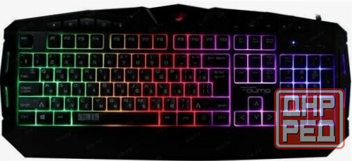 Клавиатура Qumo Antares K60, игровая, проводная, мембранная, 114 клавиш, Usb, подсв, чёрная (арт-185 Макеевка - изображение 1