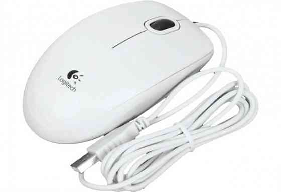 Мышь проводная Logitech B100 910-003360, 800dpi, белый (арт-2195) Макеевка