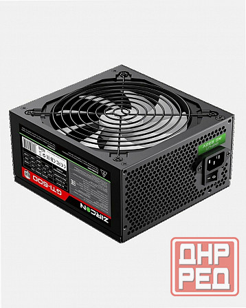 Блок питания Atx Zircon Gti-600 80+ (черный 600w 20+4pin 4+4pin 2*6+2pin 6*Sata 3*Molex вентилятор 1 Макеевка - изображение 2