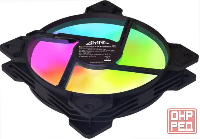 Вентилятор для корпуса Gmng (Gg-Cf120frgb1-Pwmbk) (арт-5528) Макеевка - изображение 2