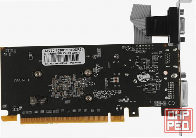 Видеокарта Afox Geforce Gt 730 (Af730-4096d3l6), 4 гб, Ddr3, 1333 мгц (арт-1417) Донецк - изображение 3