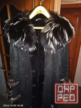 Кожаное пальто женское 50-52 разм. Донецк - изображение 3