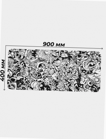 Коврик для мышки Gaming Loot Xxl (900x400x3), белый, темно-синий (арт-2637) Макеевка
