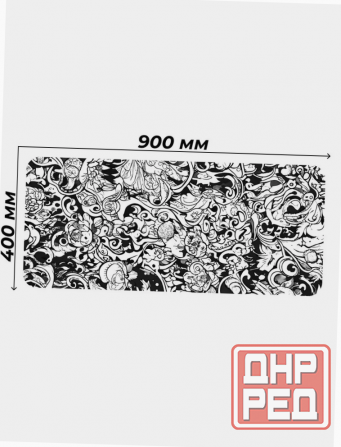 Коврик для мышки Gaming Loot Xxl (900x400x3), белый, темно-синий (арт-2637) Макеевка - изображение 1