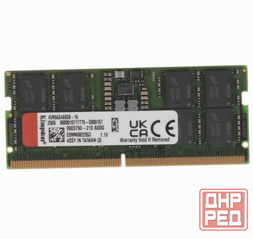 Оперативная память Sodimm Kingston Valueram [Kvr56s46bs8-16] 16 гб (арт-3208) Макеевка - изображение 1
