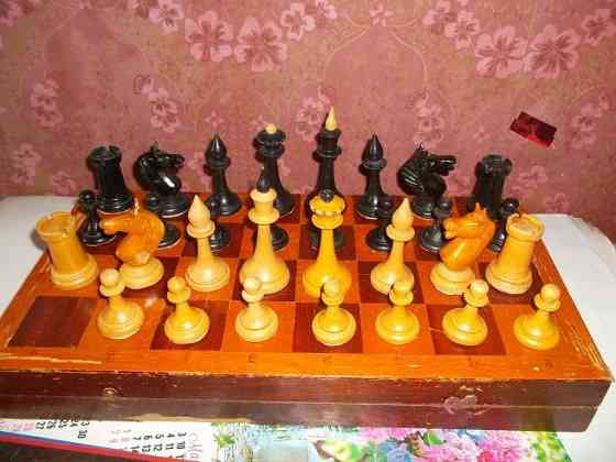 шахматы старые, деревянные Донецк