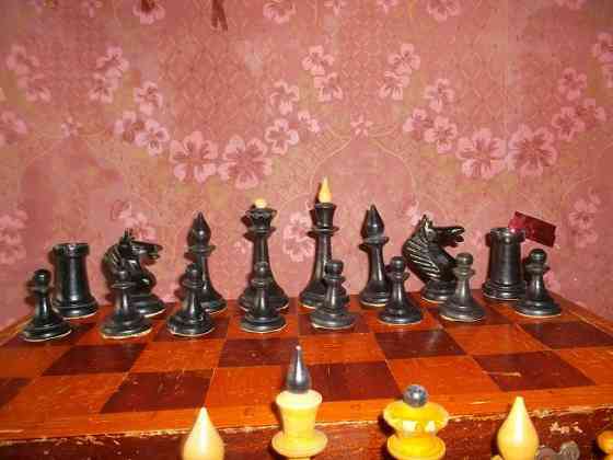 шахматы старые, деревянные Донецк