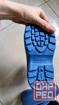 Сапоги резиновые синие Донецк - изображение 4