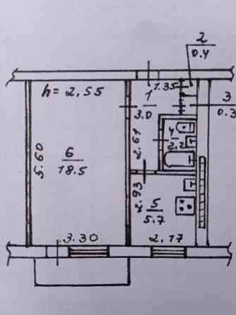 Продаю 1-комнатную квартиру в Пролетарском районе, ул. Прожекторная Донецк