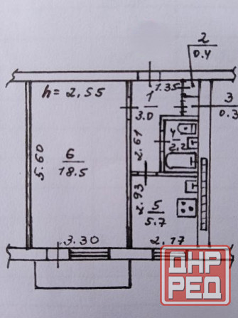 Продаю 1-комнатную квартиру в Пролетарском районе, ул. Прожекторная Донецк - изображение 1