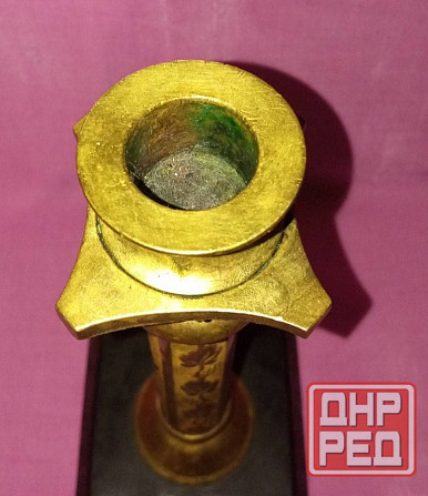 Подсвечник старинный бронза Донецк - изображение 2