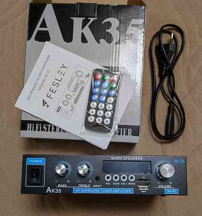Аудио усилитель звука для колонок AK35. Горловка