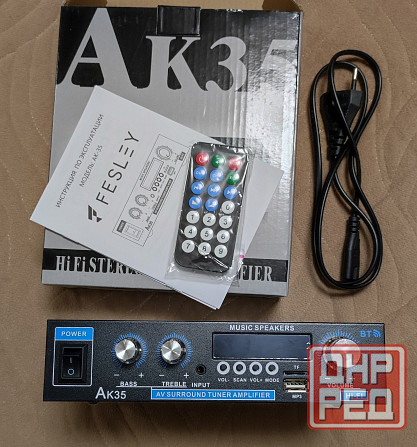 Аудио усилитель звука для колонок AK35. Горловка - изображение 1
