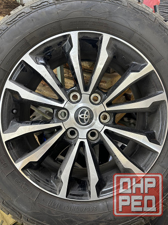 Продам диски с резиной в идеале r18 6*139.6 Стояли на Prado Донецк - изображение 1