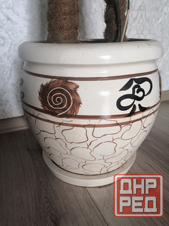 Горшок для цветов с поддоном и дренажным отверстием Донецк - изображение 2