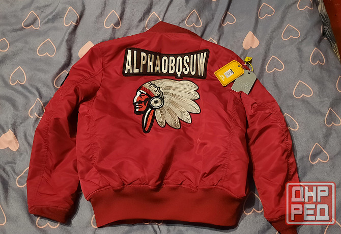 Красный бомбер alpha obqsuw Донецк - изображение 1