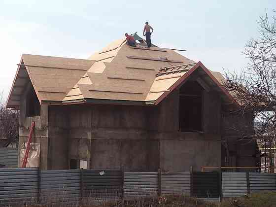Ремонт утепление кровли, крыши, фасада. Монтаж водостоков, подшива, карниз Донецк