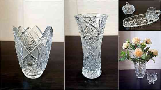 Винтаж. Хрустальные вазы, вазочки. Донецк