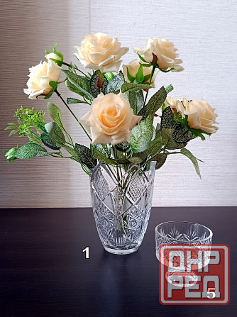 Винтаж. Хрустальные вазы, вазочки. Донецк - изображение 3