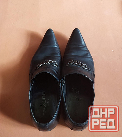 Туфли мужские, кожаные, tezoro Макеевка - изображение 2