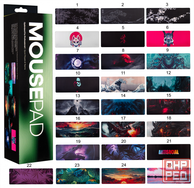 Коврик для мышки Xxl в ассортименте (300*900*3mm) (арт-7871) Донецк - изображение 1