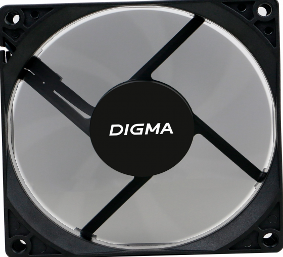 Вентилятор Digma Dfan-90 90х90x25 черный 3-Pin 4-Pin (Molex) Ret (арт-1800) Макеевка