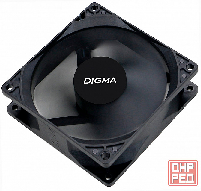 Вентилятор Digma Dfan-90 90х90x25 черный 3-Pin 4-Pin (Molex) Ret (арт-1800) Макеевка - изображение 2