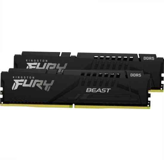 Оперативная память Kingston Ddr5 32gb (2х16gb) 5600mhz Pc-44800 Cl36 Fury Beast Black Expo (Kf556c36 Макеевка