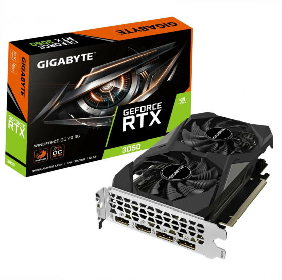 Видеокарта Gigabyte Rtx3050 Windforce Oc V2 6gb Gddr6 96bit 2xdp 2xhdmi 2fan Rtl (арт-8882) Макеевка