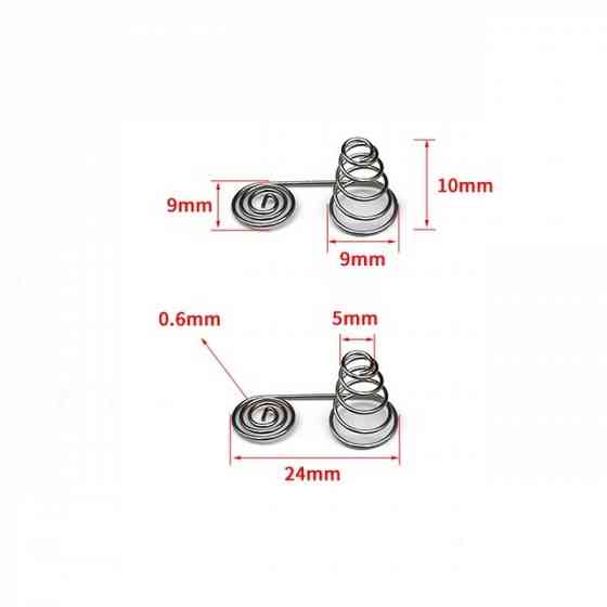 Никелевые пружинные контакты в батарейный отсек типа пальчик и микропальчик Донецк